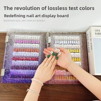 Livre d'échantillons de vernis à ongles professionnel écologique en acrylique solide magnétique OEM/ODM avec des échantillons résistants aux UV 120/180/240 pièces
