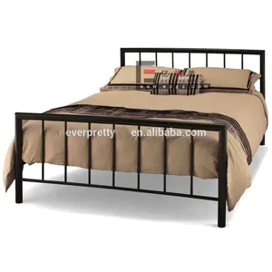 बिस्तर फ्रेम डबल आकार बेडरूम फर्नीचर सरल धातु क्लासिक पाउडर कोटिंग पारंपरिक बेडरूम या होटल या अपार्टमेंट
