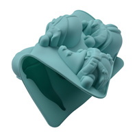 Moule en silicone SILIKOLOVE personnalisé pour Noël, motif dessin animé, pour bonbons, certifié LFGB, sans BPA, pour gâteaux et pâtisseries DIY