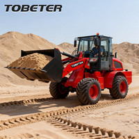 Kleiner Radlader 2 Tonnen 1m3 Schaufel 65kW Diesel 4WD CE EPA Landwirtschaft Garten Landschaftsbau Frontlader