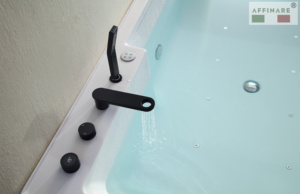 อ่างน้ําวนมุมนวดสีขาวอ่างอาบน้ําอะคริลิคอเนกประสงค์แฟชั่นทนทานอะคริลิคอ่างอาบน้ําในห้องน้ําสมัยใหม่ - Product Image 6