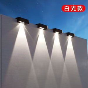 Solar Wall Light Outdoor LED 5000K Daylight Aluminum Alloy IP65 Water Resistant <b>Landscape</b> <b>Lighting</b> - Product Image 1