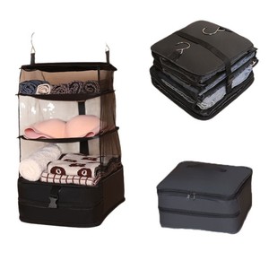 Large Capacity <b>Hanging</b> Clothes Storage Bag Dorm <b>Wardrobe</b> Organizer Pouch Travel Closet <b>Hanging</b> Storage Holder - Product Image 6