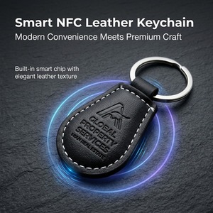 Produttore OEM Cinese di Portachiavi NFC RFID Personalizzati, Forma Rotonda o Quadrata, con Logo <span class=keywords><strong>QR</strong></span>, Vendita all'Ingrosso - Product Image 4