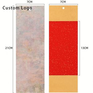 Marcapáginas Rectangulares de Papel No Tóxico con Borla, Diseño Creativo, Impresión Personalizada, Regalos Promocionales Novedosos para Eventos Corporativos - Product Image 6