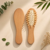 Sisir Rambut Mini OEM dari Bambu Kayu dengan Bantalan Udara untuk Penggunaan di Hotel, Rumah Tangga, atau Sebagai Hadiah