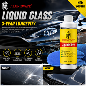 LTLUNOVATE น้ำยาเคลือบแก้ว 240 มล. สำหรับซ่อมสีรถยนต์ เคลือบเงาสูง แก้ไขรอยขีดข่วนและรอยหมุนของสีที่ซีดจาง - Product Image 3