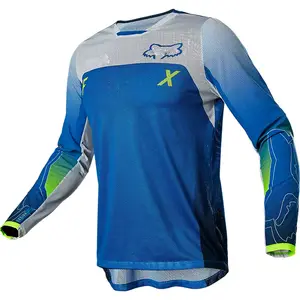 Camisa de manga longa para bicicleta offroad masculina, camisa para motociclismo, MTB, bicicleta de estrada, ciclismo, secagem rápida e respirável, DH