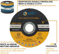 Disques de coupe 125 mm en stock, 500 pièces, ultra-minces et durables (1 mm) pour acier, fer, aluminium, métaux ferreux, pour meuleuse d'angle, livraison rapide