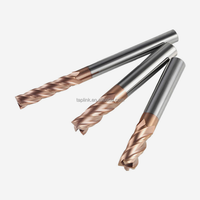 Fraise à 4 dents en carbure de tungstène HRC63 avec revêtement Altin, fond plat carré, pour machines-outils CNC haute vitesse