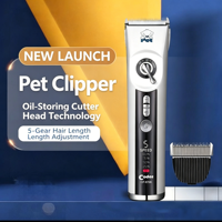 USMILEPET Professionelle Elektrische Hundeschermaschine Einstellbare Tierpflege-Schermaschine Tiertrimmer Haarschneider für Tierpflege