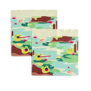 カスタムロゴプリントマイクロファイバーグラスサングラス眼鏡クリーニングクロスカスタム - Product Image 3