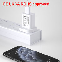 Adaptor Daya Shenzhen Lvxiangyuan Uk Australia EU US JP, Charger Dinding USB 5v 1a 5W Satu Port, Bersertifikasi UL Cul Pse