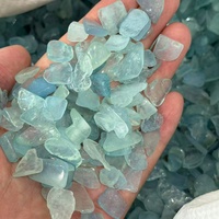 Pierres d'aquamarine naturelles de haute qualité, petits graviers de cristal en vrac, pierres précieuses brutes non percées pour aquarium, pot de plantes