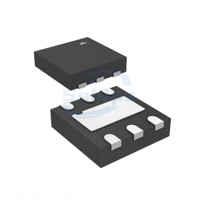 การจัดการพลังงาน (PMIC) MIC5528-3.3YMT-T5 6 UFDFN ชิ้นส่วนอิเล็กทรอนิกส์แบบมีพื้นผิวเปิด บริการครบวงจรแบบครบวงจร - Product Image 1