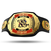 Meilleur design Boxing Sandboxing World Heavyweight Champion Custom LOGO Wrestling mêlée Sports Title Gold Belt