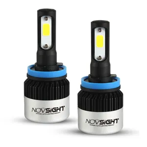H11 H9 H8 LED Headlight Bulbs 72W 9000 Lumens Super Bright LED Headlights Conversion Kit 6500K Cool White IP68 Waterproof