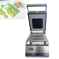 Plateau de table Machine à sceller les aliments viande légumes Boîtes en aluminium Machine à emballer par thermoscellage Récipient alimentaire Scellant à chaud