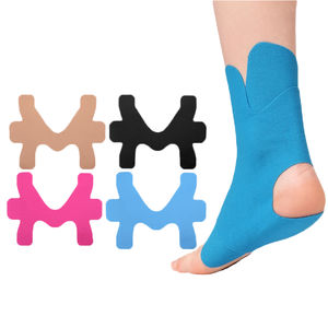 Fabrieksvoorgeknipte kinesiologie katoenen sporttape elastische enkelbandage ter ondersteuning van het enkelgewricht voor pijnverlichting en preventie van enkelverstuikingen - Product Image 1