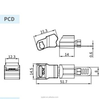 Sensor buluh magnetik posisi silinder, deteksi non-kontak, standar IP67, 2 kawat 3-kawat opsi NPN PNP