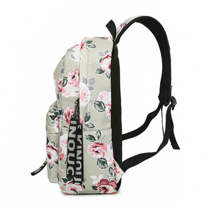 OEM donna grande capacità impermeabile zaino scuola stile etnico fiori stampati per i viaggi e la scuola - Product Image 5