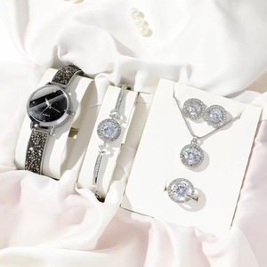 Orologio da Polso da Donna al Quarzo con Cielo Stellato, Set Lusso con Quadrante Strass, Orologio da Polso Trendy e di Personalità, Regalo <span class=keywords><strong>per</strong></span> <span class=keywords><strong>Lei</strong></span> - Product Image 2