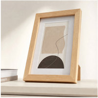 Cadre photo en bois minimaliste nordique personnalisé en gros, cadre photo de bureau, présentoir d'art en bois pour la décoration de la maison et du bureau