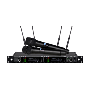 AD4D-2 2 Channel UHF Wireless <b>Microphone</b> for Stage Performance Karaoke Church and Events - Product Image 1