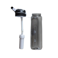Bouteille d'eau tritan écologique et durable pour enfants avec filtre à carbone UF, flacon d'hydratation
