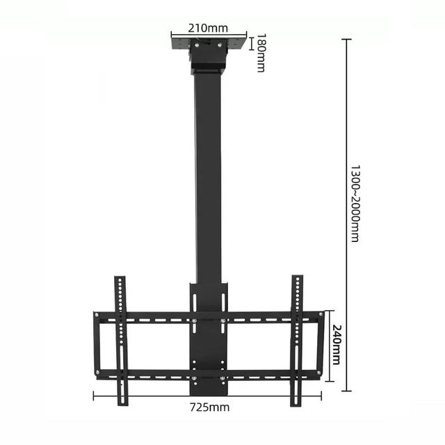 TV Mount Electric Lifting Support for TV Wall Applicable to 32-70 Inch Motorized Vertical Stand 640x400mm VESA Cold Rolled Steel