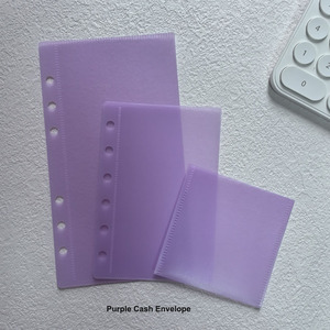 Kho đa màu sắc bơm lại bền 6 lỗ bên mở A5 A6 A7 A9 Nộp Tiền Phong bì Pocket Ngân Sách Tiền Mặt Trường hợp phong bì - Product Image 1