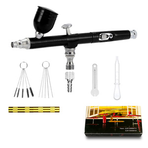 Aérographe AR-130 Or 7.0cc à alimentation par gravité, double action, vitesse réglable, pour nail art et modélisme, portable - Product Image 3