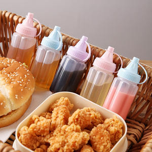 Mini bouteilles à presser pour condiments 1OZ Bouteille de ketchup Bouteille de sauce en plastique Contenant de sauce au miel, à la <span class=keywords><strong>moutarde</strong></span> et à la vinaigrette - Product Image 4