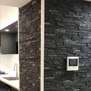 Ladrillos de piedra artificial de superficie sólida Paneles de pared de imitación de diseño moderno para revestimiento de piedra al aire libre Poliuretano impermeable - Product Image 4