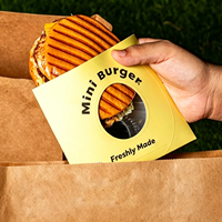 Boîtes à hamburgers jetables écologiques en carton, fabriquées en usine, multi-tailles, anti-graisse, personnalisables pour restaurants et snack-bars