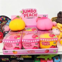 Agent exclusif recherché : Jouet anti-stress en caoutchouc best-seller – Pêche, ananas, raisin, banane surdimensionnés et réalistes à rebond lent