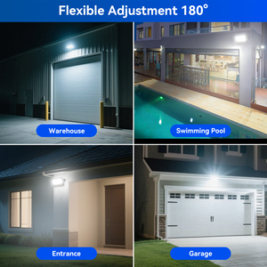 Yüksek Güçlü Alüminyum <span class=keywords><strong>LED</strong></span> AC Projektör IP65 Su Geçirmez Askı Montajlı Güvenlik Spot Işığı Uzaktan Kumandalı Fotoselli Hareket Sensörü - Product Image 6