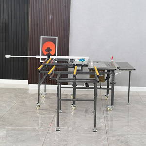 Scie à panneaux horizontale durable WJ600 avec moteur 220 V, scie à onglet coulissante, scie de table pour le travail du bois - Product Image 4