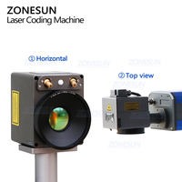 ZONESUN ZS-LM1 automatique en ligne CO2 imprimante Laser PET PVC plastique bouteille en verre codage Date d'expiration impression Machine de marquage