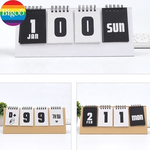 Calendario de cuenta regresiva de mesa de escritorio de papel ecológico de marca OEM promocional impreso personalizado para uso en oficina y hogar - Product Image 3