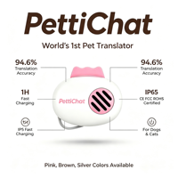 Traducteur vocal intelligent pour animaux de compagnie, modèle IA de grande capacité, traduction des émotions, traceur d'animaux Bluetooth étanche IP65 20+