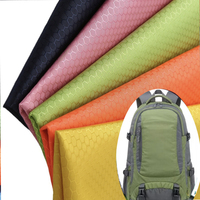 Tissu Oxford léger enduit de PU/PVC résistant à l'eau avec motif diamant pour sacs de rangement pliables et accessoires d'extérieur