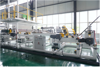 Ligne de production d'extrusion de sol souple entièrement automatique à double vis en PVC HDPE/LDPE, avec calendrier à trois rouleaux et plaques de granulation de fils