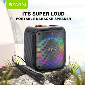 BAVIN Altavoz Karaoke <span class=keywords><strong>para</strong></span> Exteriores con Luces RGB BM11 Inalámbrico Bt5.1 de 8 Pulgadas y 30w de Rango Completo con Micrófono - Product Image 2
