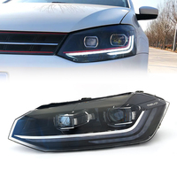 Feux de voiture LED Polo/Vento 2010-2017, 100W, projecteur de phare rouge, DRL 6000K, 10000 lumens, neuf, 12V, garantie 1 an, automobile