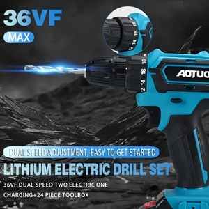 Perceuse rechargeable, perceuse au lithium 36VF, tournevis électrique, outils électriques, kit de perceuse à main - Product Image 4