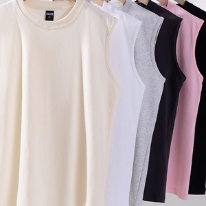 เสื้อกล้ามแขนกุดน้ำหนัก 260 กรัม ผ้าฝ้ายแท้สำหรับผู้ชาย สวมใส่สบายๆ ทรงหลวม เหมาะสำหรับเล่นกีฬาและออกกำลังกาย สายเดี่ยว ใส่ได้ในฤดูร้อน - Product Image 5