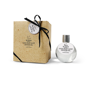 Logo personnalisé gel douche bio bonne <span class=keywords><strong>nuit</strong></span> bain moussant parfumé coffret cadeau musc hydratant en profondeur aromatique nettoyant pour le corps - Product Image 5