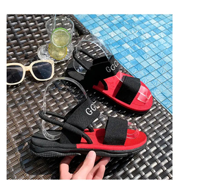 รองเท้าแตะชายหาดกลางแจ้งสำหรับผู้ชายผู้หญิงและผู้ชาย EVA แบบนุ่มเป็นพิเศษพื้นแบนรองเท้าชายหาดในร่มในร่ม - Product Image 2