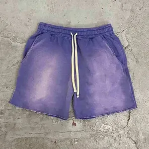 Шорты из чистого хлопка с натуральными краями - Product Image 2